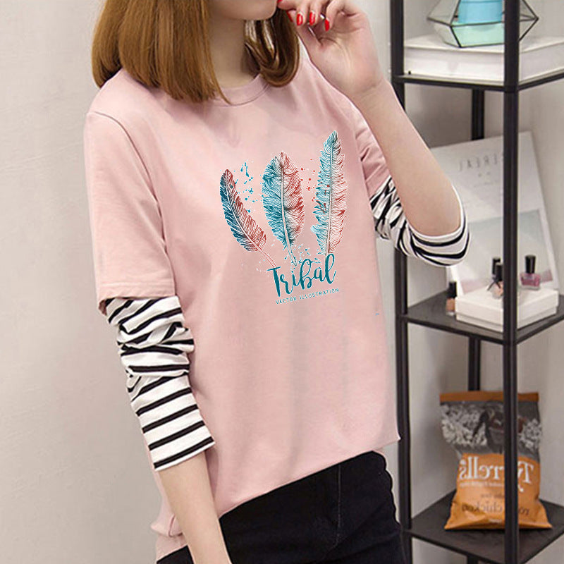 Avocado Green Long Sleeve T-Shirt for Women