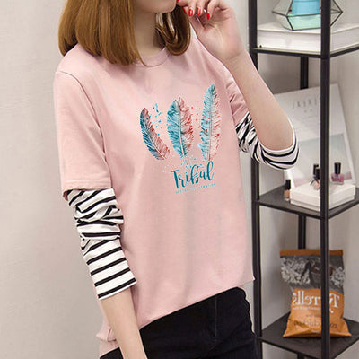 Avocado Green Long Sleeve T-Shirt for Women