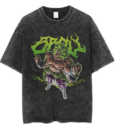 Anime cartoon wash distressed men