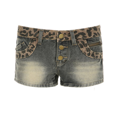 Low Waist Denim Shorts for Women Spicy Slimming Button Ultra Short Hot Pants Trendy