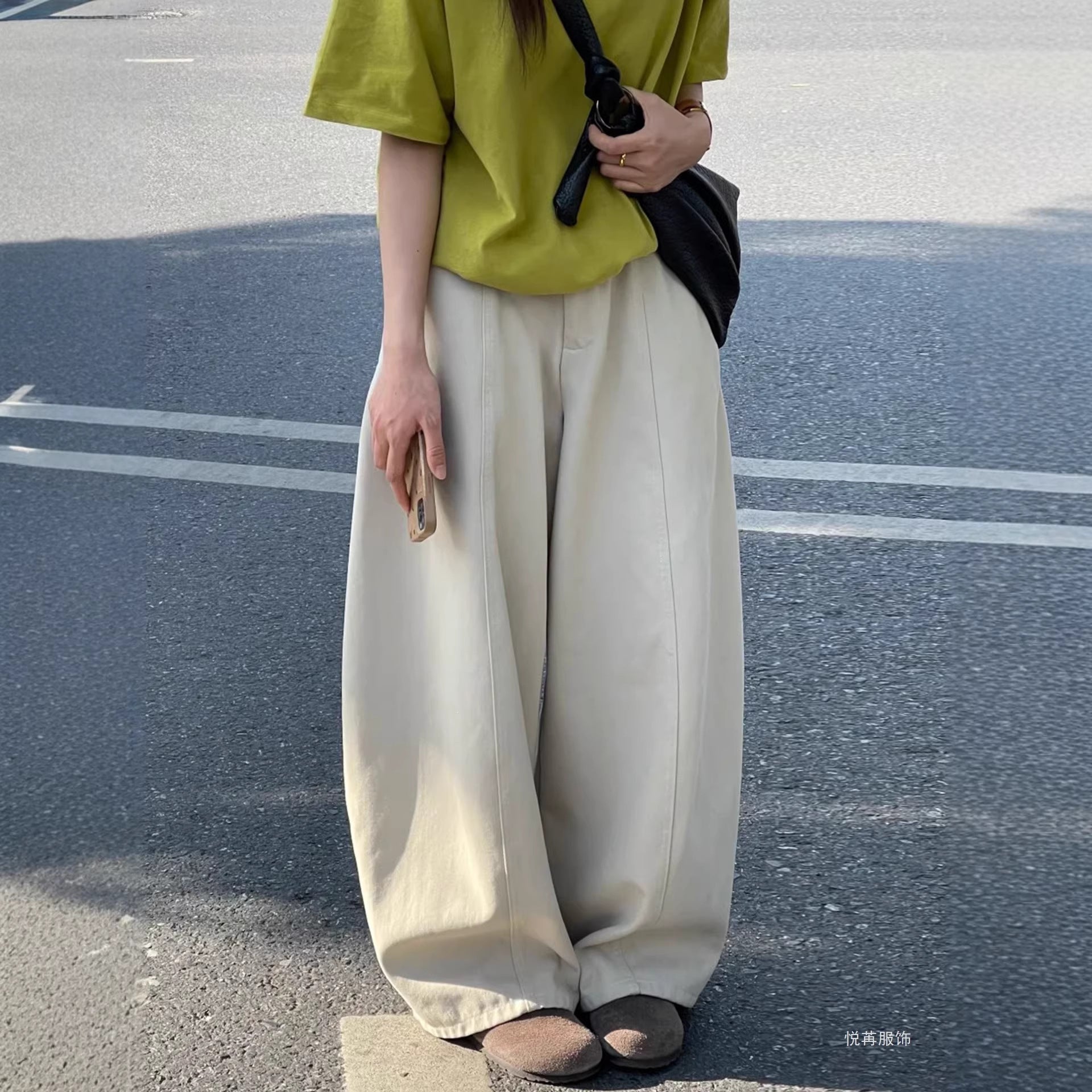 Jeans Women Loose Fit High Waist Slimming Flared Pants