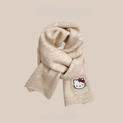 Autumn and winter neck scarf shawl, warm solid color