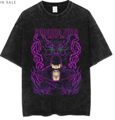 Anime cartoon wash distressed men