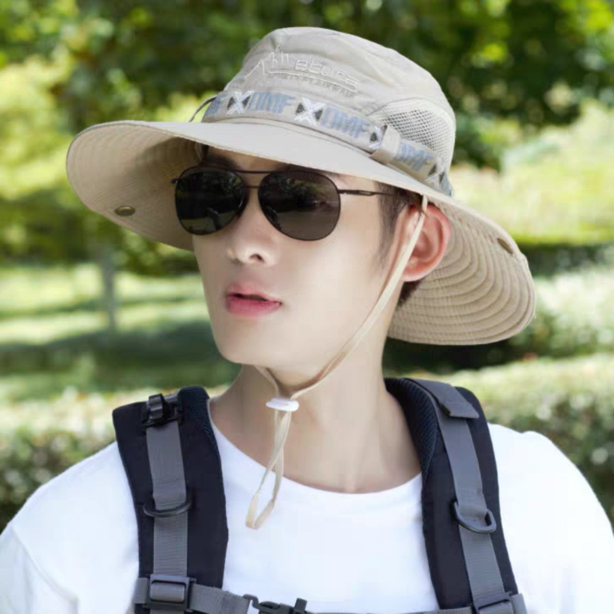 Men's Bucket Hat Outdoor Sun Protection Wide Brim
