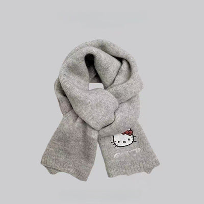 Autumn and winter neck scarf shawl, warm solid color