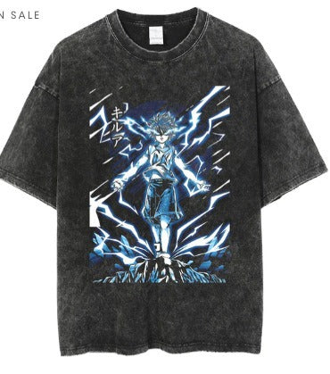 Anime cartoon wash distressed men