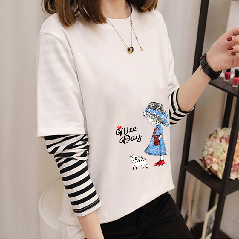 Avocado Green Long Sleeve T-Shirt for Women