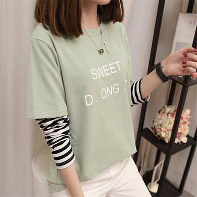 Avocado Green Long Sleeve T-Shirt for Women
