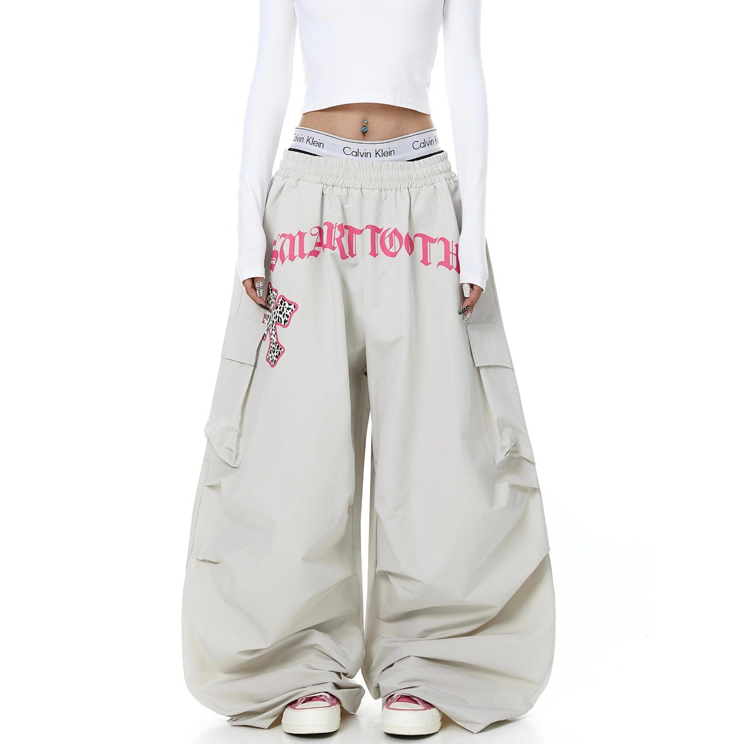 Cargo Pants Women Wide-Leg Pants Jazz Dance Knife Pants