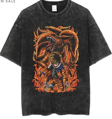 Anime cartoon wash distressed men