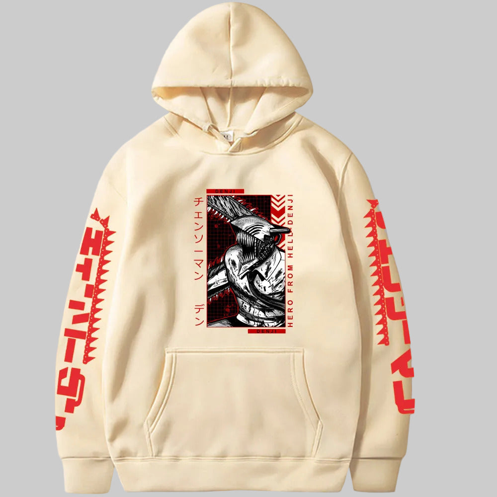 Chainsaw Man Denji Pochita Hoodie Sweatshirt