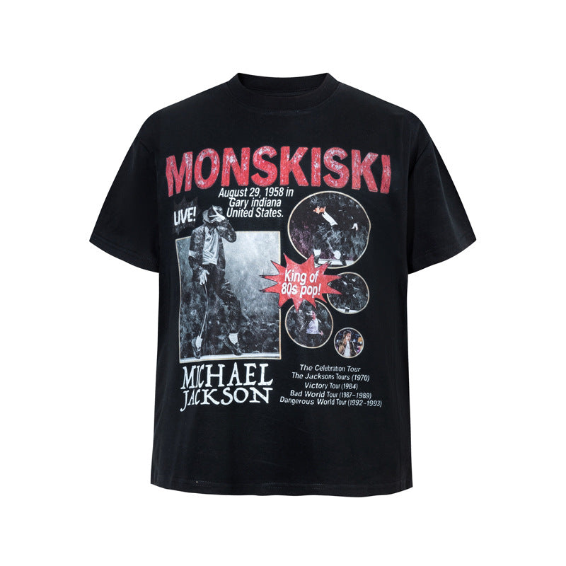 Print Short Sleeve T-Shirt for Men and Women