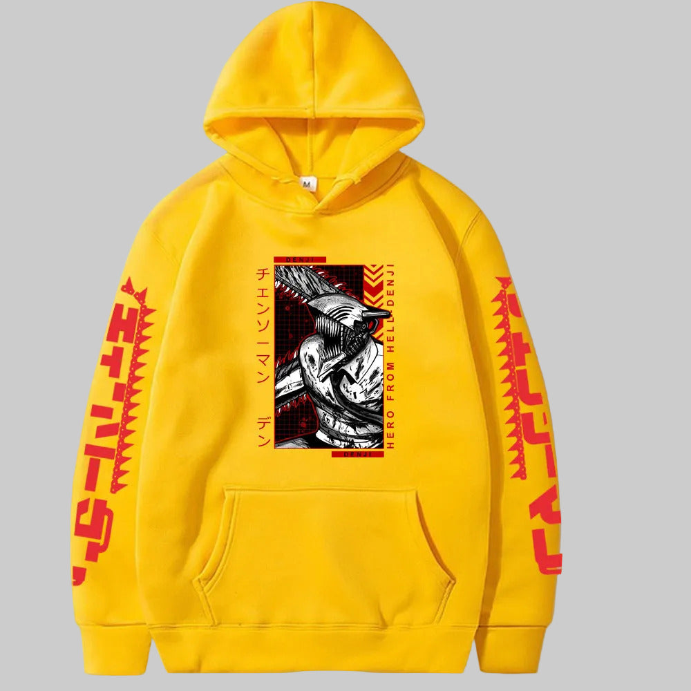 Chainsaw Man Denji Pochita Hoodie Sweatshirt