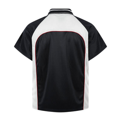 Collar loose short sleeved T-shirt for men