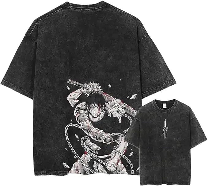 Anime cartoon wash distressed men