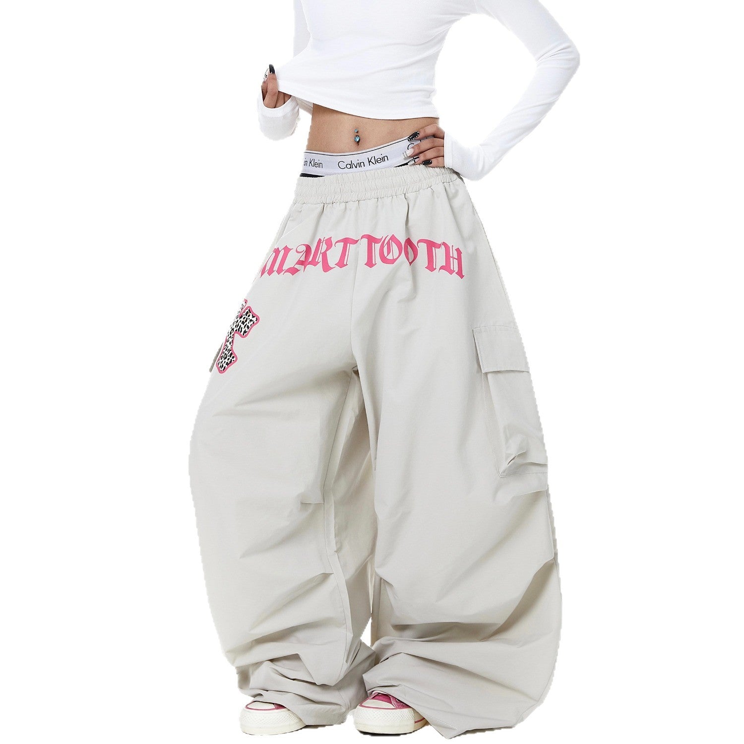 Cargo Pants Women Wide-Leg Pants Jazz Dance Knife Pants