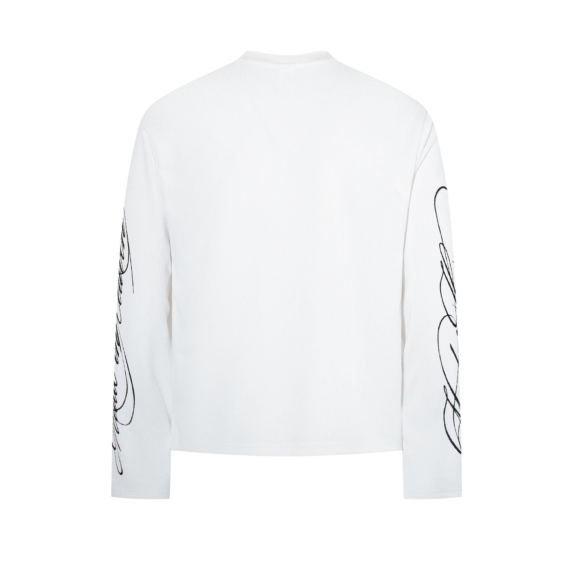 Graffiti printed long sleeved T-shirt for men