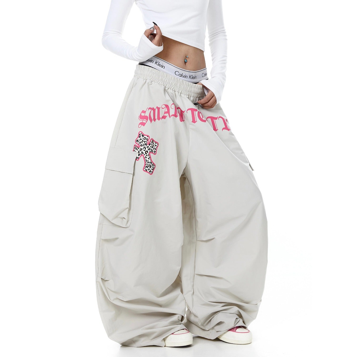 Cargo Pants Women Wide-Leg Pants Jazz Dance Knife Pants