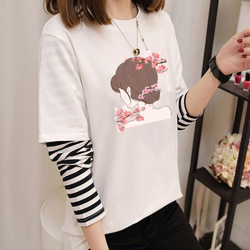 Avocado Green Long Sleeve T-Shirt for Women