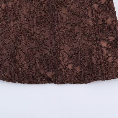 Chic Velvet Lace Bodysuit Crop Top for Women