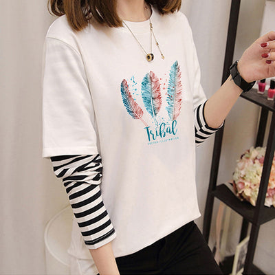 Avocado Green Long Sleeve T-Shirt for Women