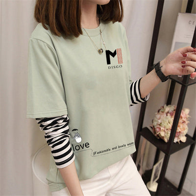 Avocado Green Long Sleeve T-Shirt for Women
