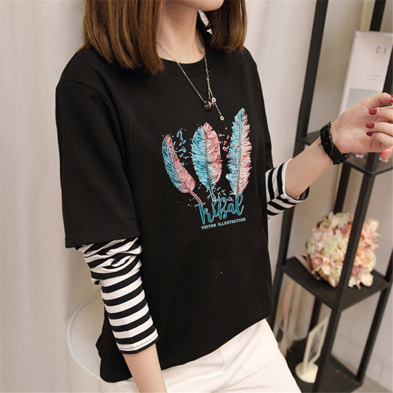 Avocado Green Long Sleeve T-Shirt for Women