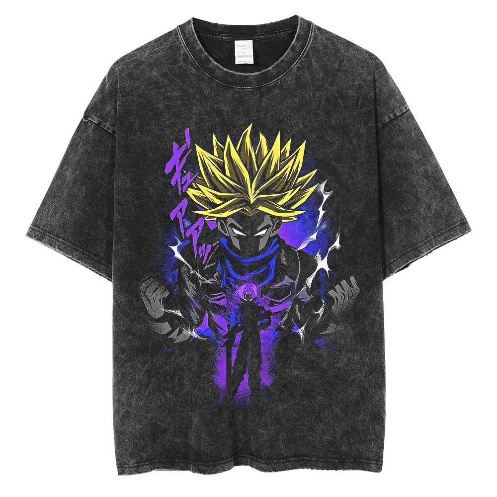 Anime cartoon wash distressed men
