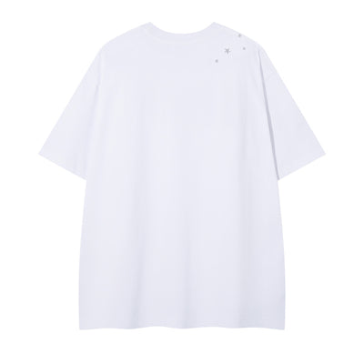 Embroidery Short Sleeve T-Shirt Men