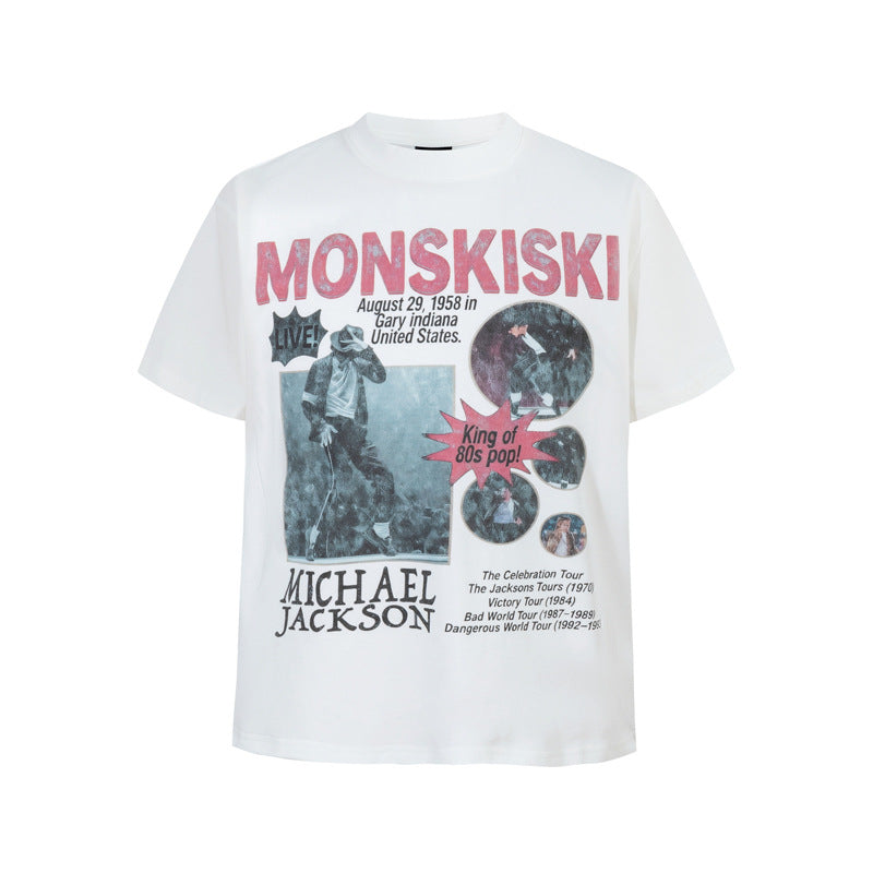 Print Short Sleeve T-Shirt for Men and Women