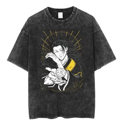 Anime cartoon wash distressed men