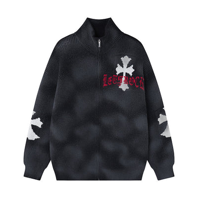 Gradient tie dye cross coat makes