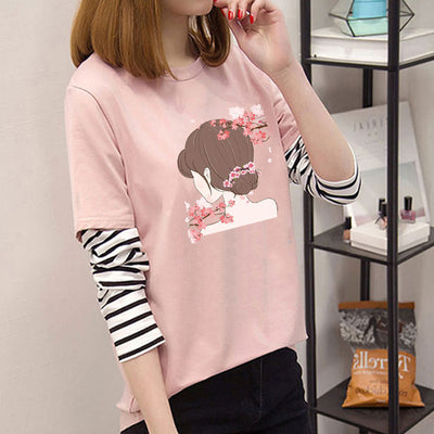 Avocado Green Long Sleeve T-Shirt for Women