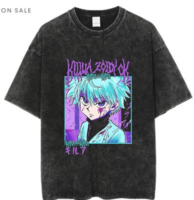 Anime cartoon wash distressed men