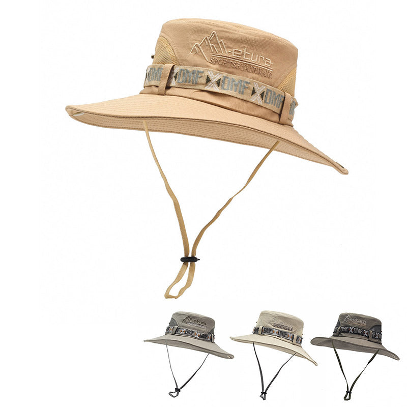 Men's Bucket Hat Outdoor Sun Protection Wide Brim