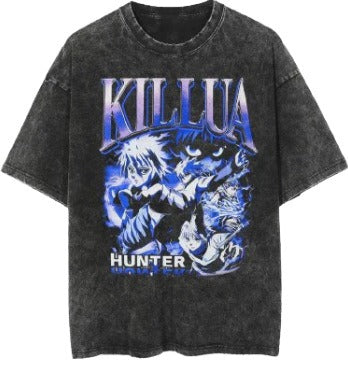 Anime cartoon wash distressed men