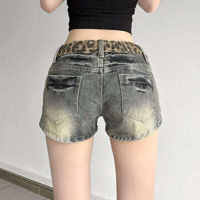 Low Waist Denim Shorts for Women Spicy Slimming Button Ultra Short Hot Pants Trendy