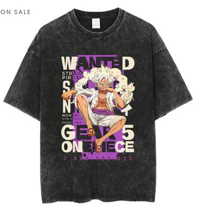 Anime cartoon wash distressed men