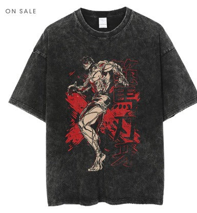 Anime cartoon wash distressed men