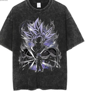 Anime cartoon wash distressed men