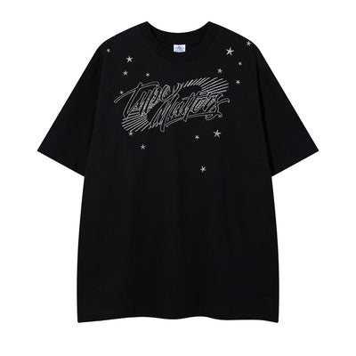 Embroidery Short Sleeve T-Shirt Men