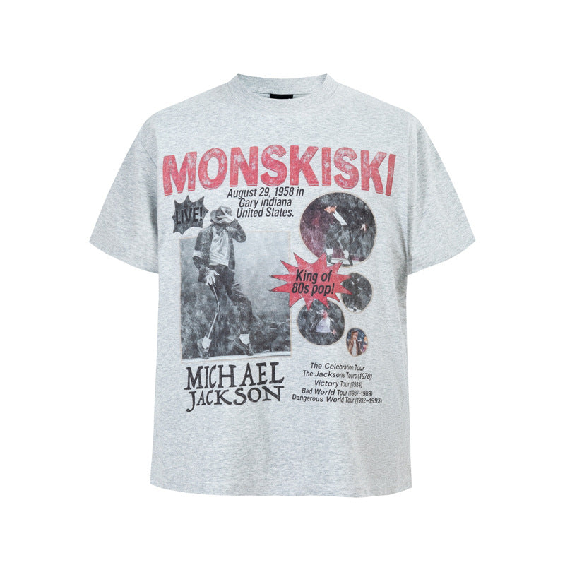 Print Short Sleeve T-Shirt for Men and Women