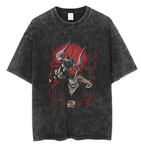 Anime cartoon wash distressed men