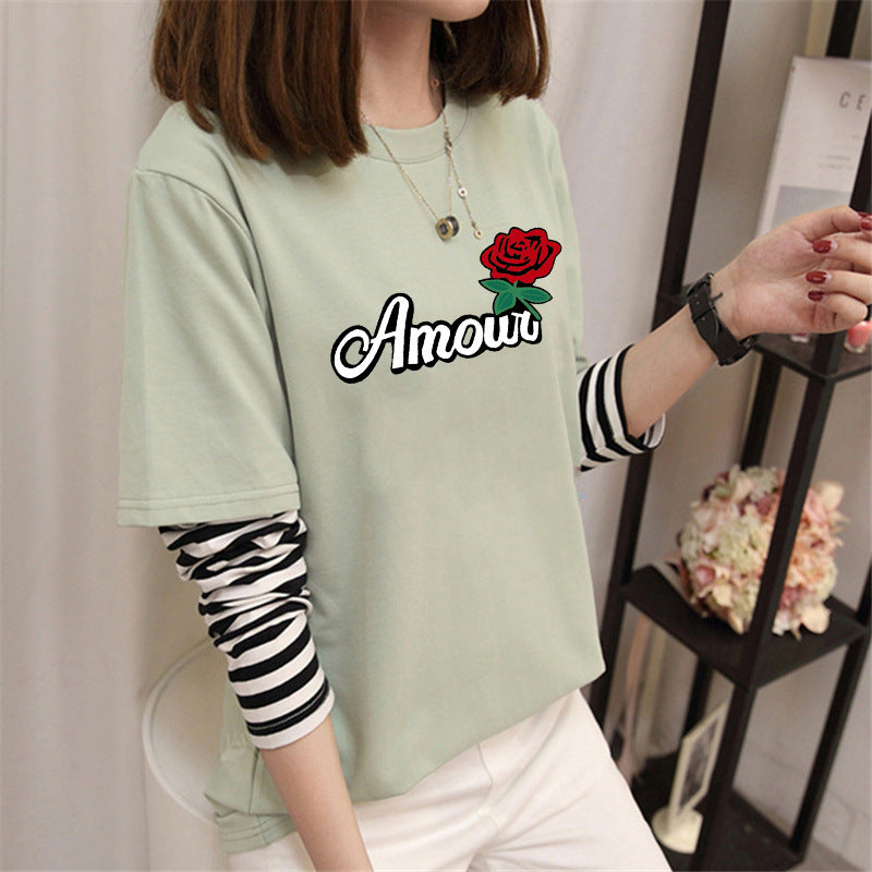 Avocado Green Long Sleeve T-Shirt for Women