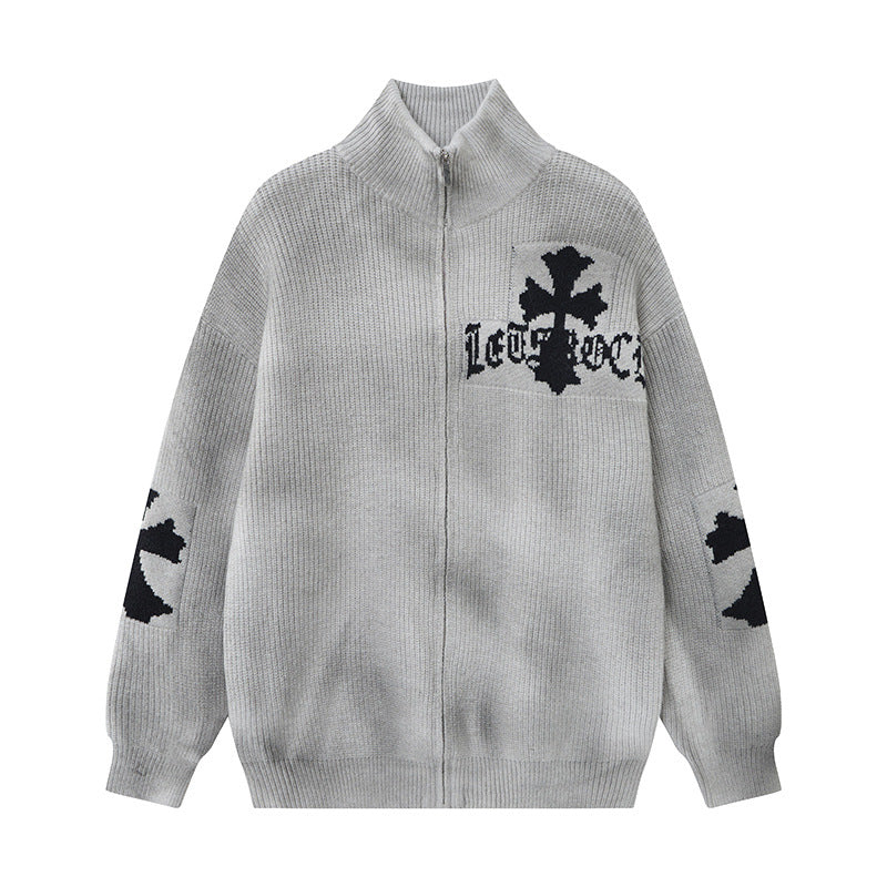 Gradient tie dye cross coat makes