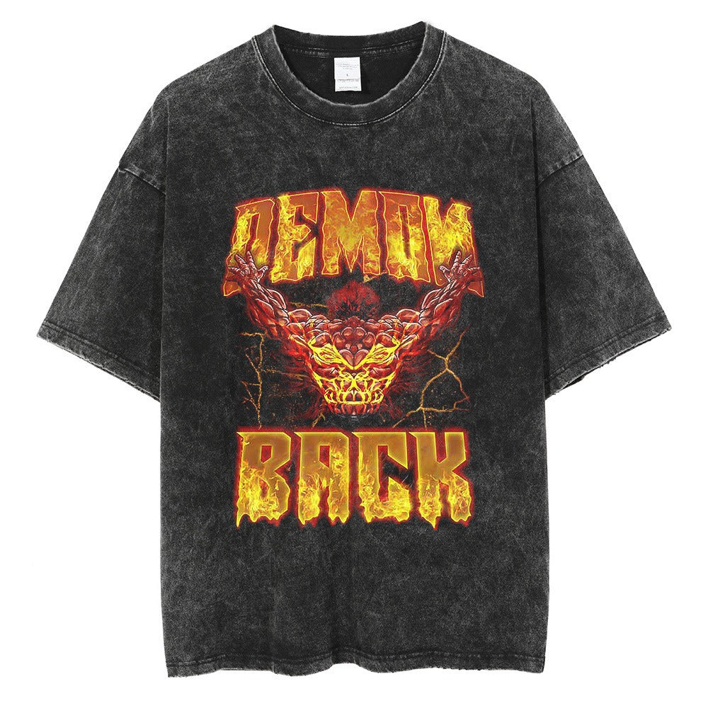 Anime cartoon wash distressed men