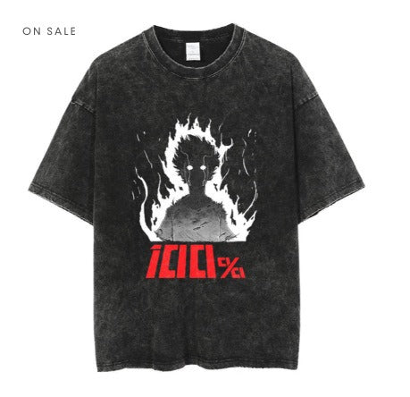 Anime cartoon wash distressed men