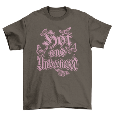 Hot and unbothered y2k t-shirt