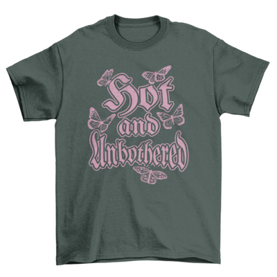 Hot and unbothered y2k t-shirt
