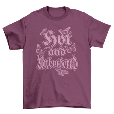 Hot and unbothered y2k t-shirt